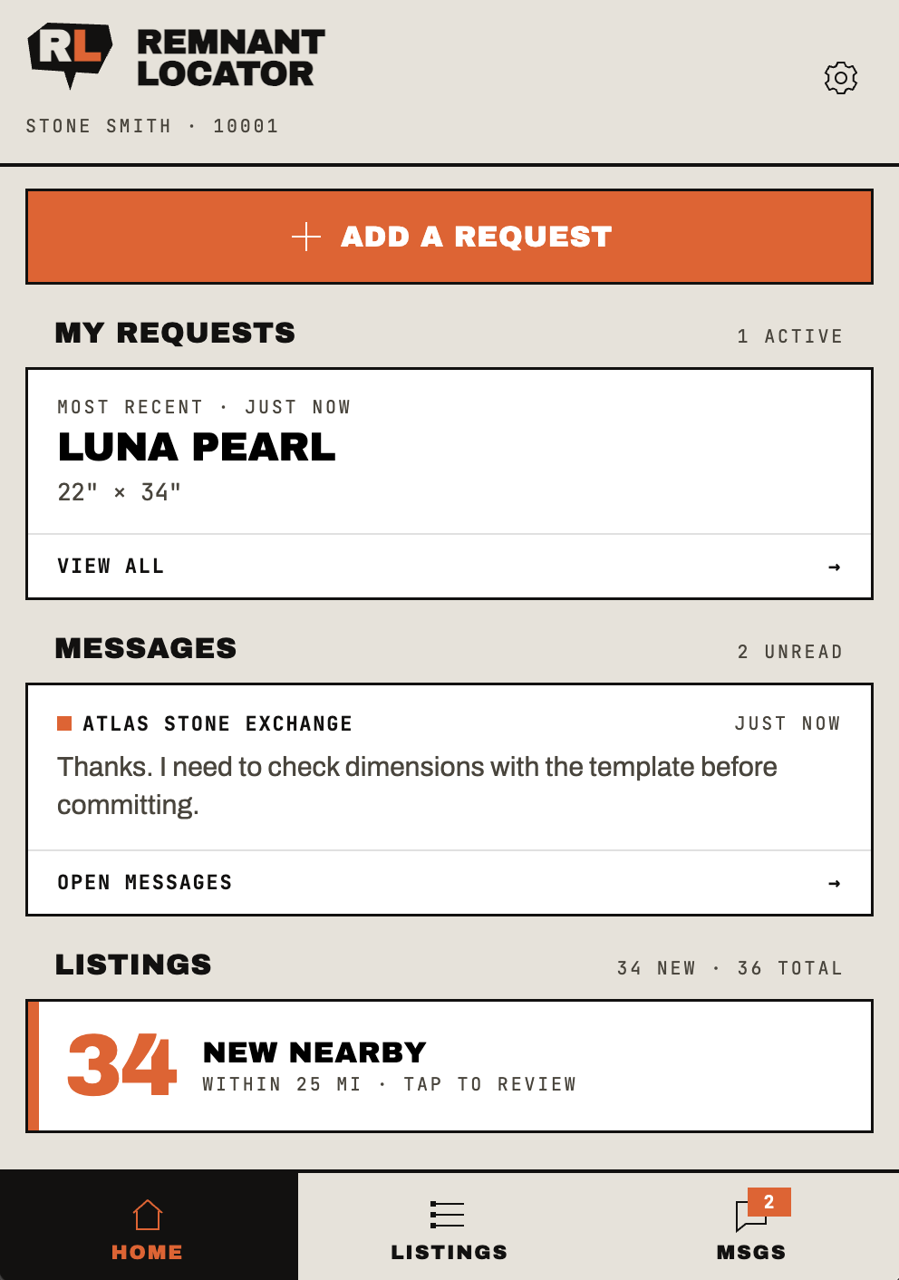 App screenshot